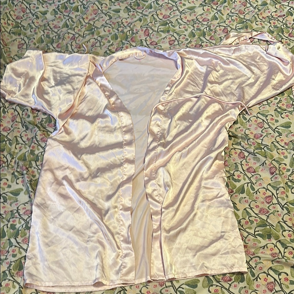 Silky Pink Robe